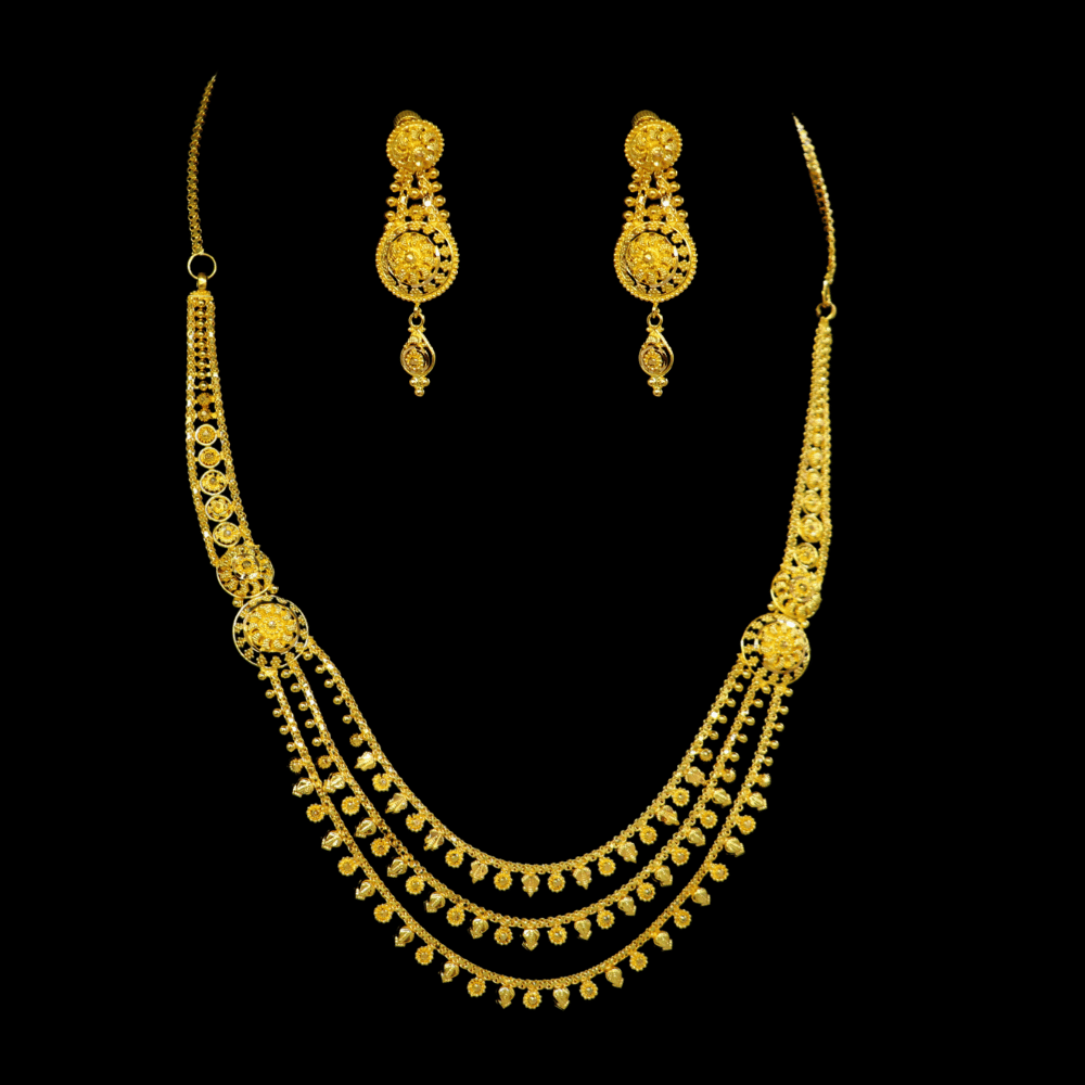 22K Gold Necklace Set    