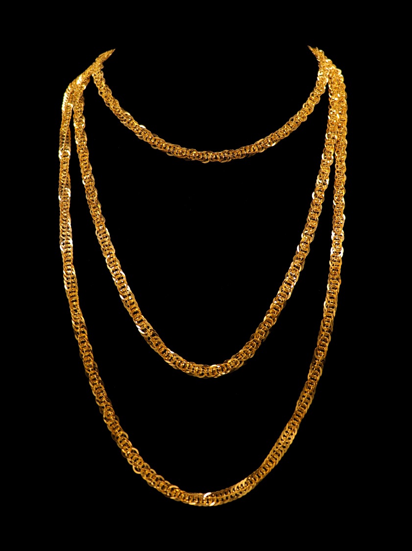 21K Gold Rondella Necklace