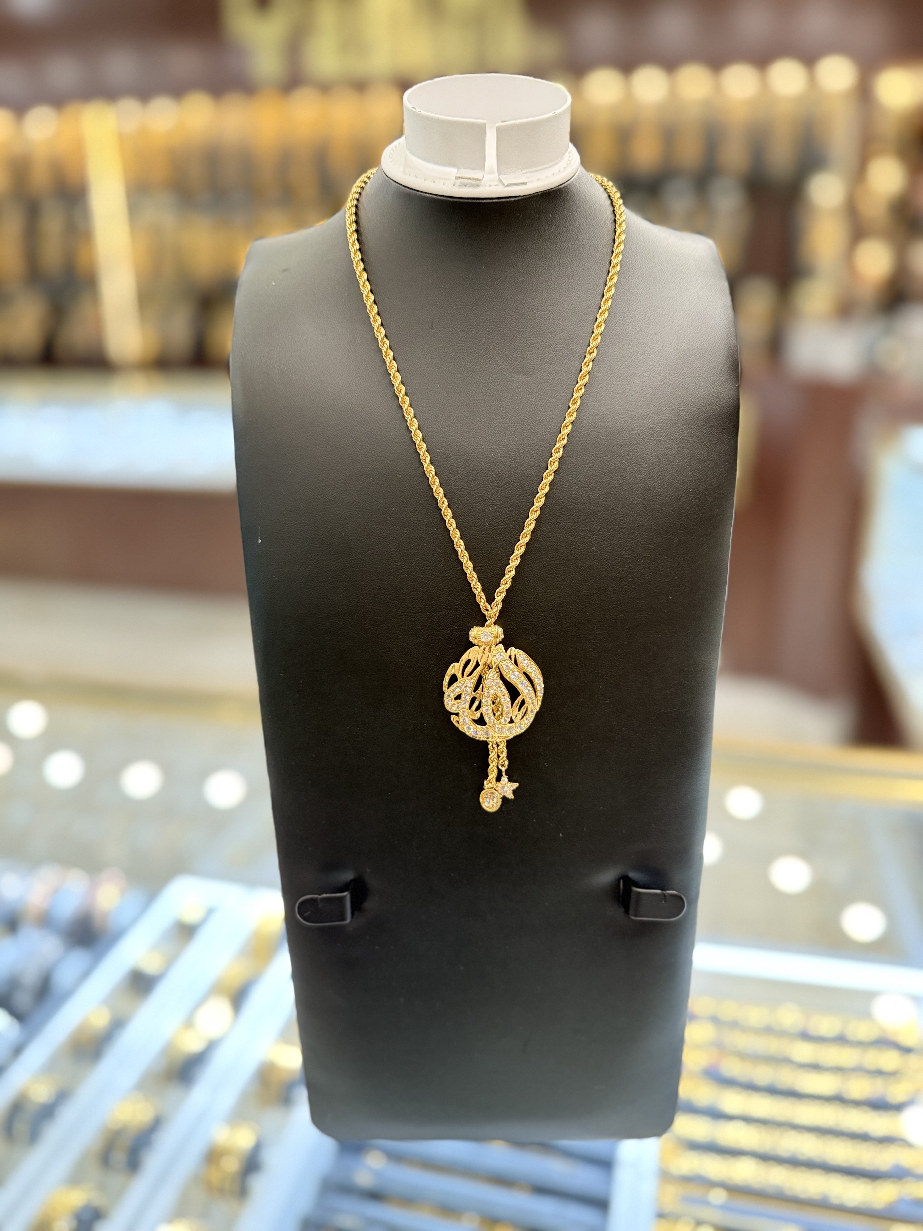 21K Gold Necklace Set 