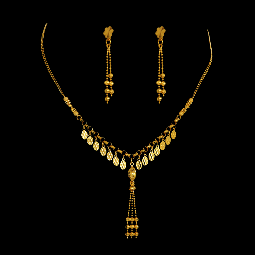 22K Gold Necklace Set        
