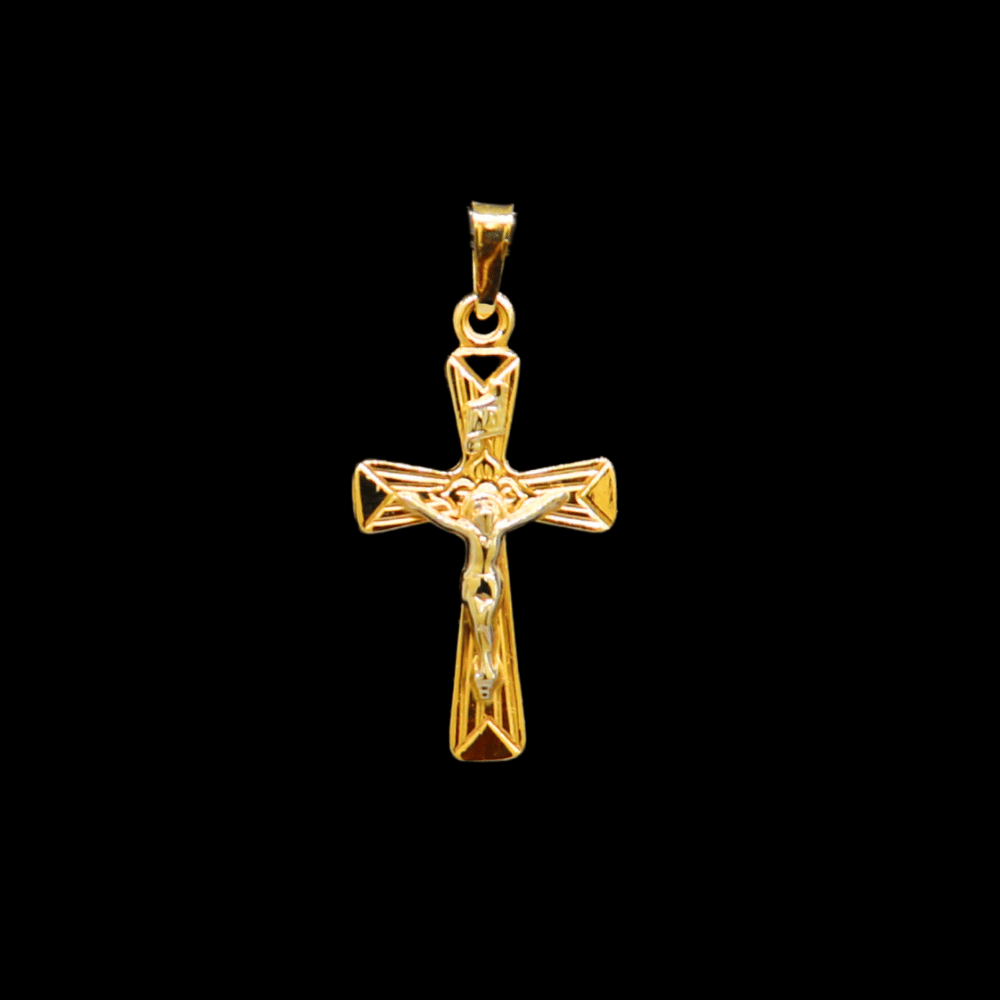 14K Gold Christian Pendant 