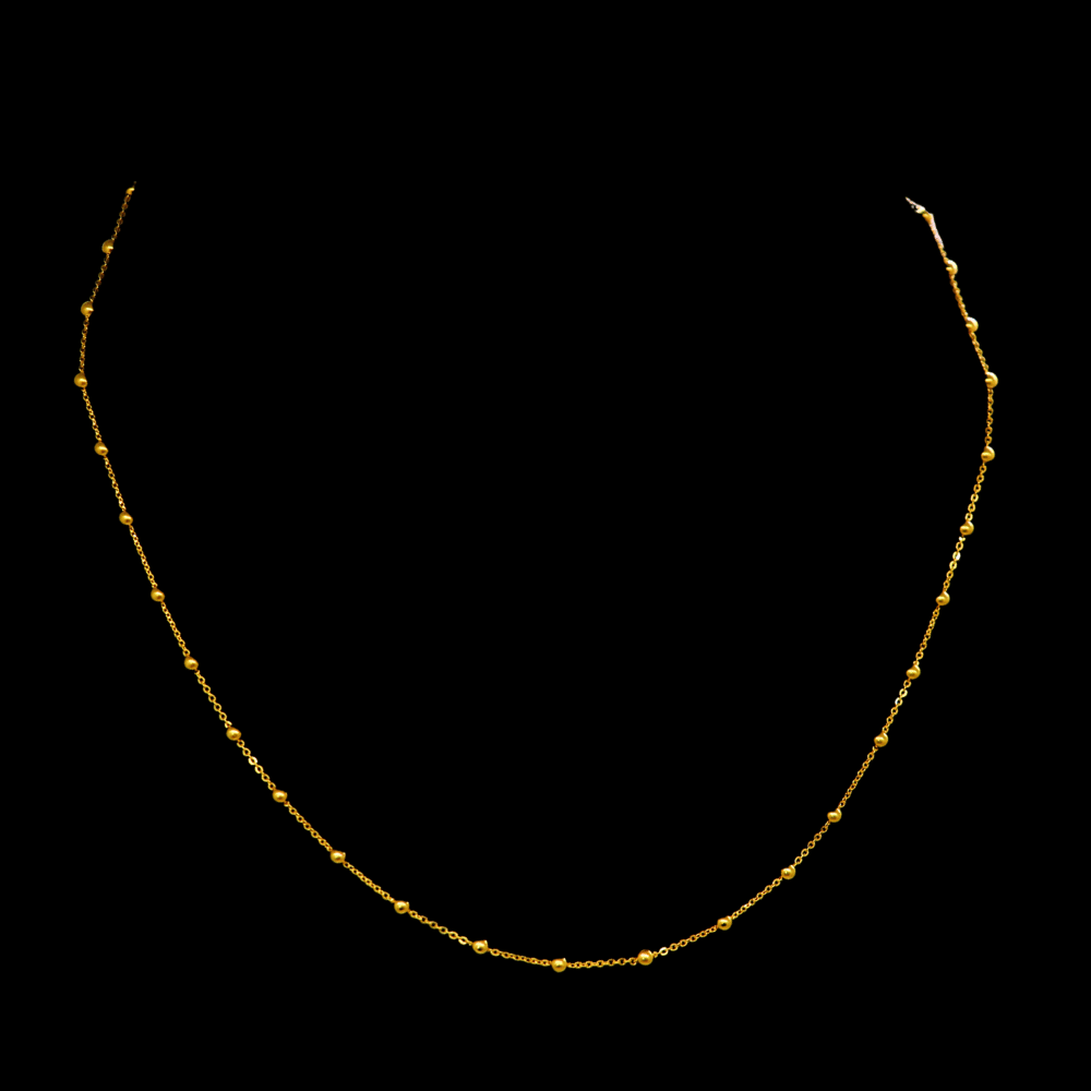 22K Short Gold Necklace - SW33684 - Yasini Jewelers