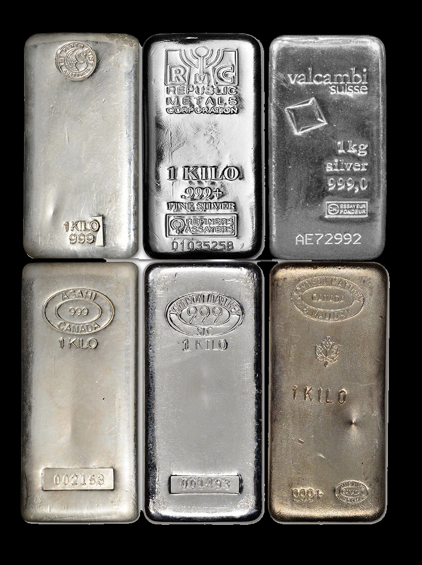 1 Kg Silver Bar ( Random Brands)