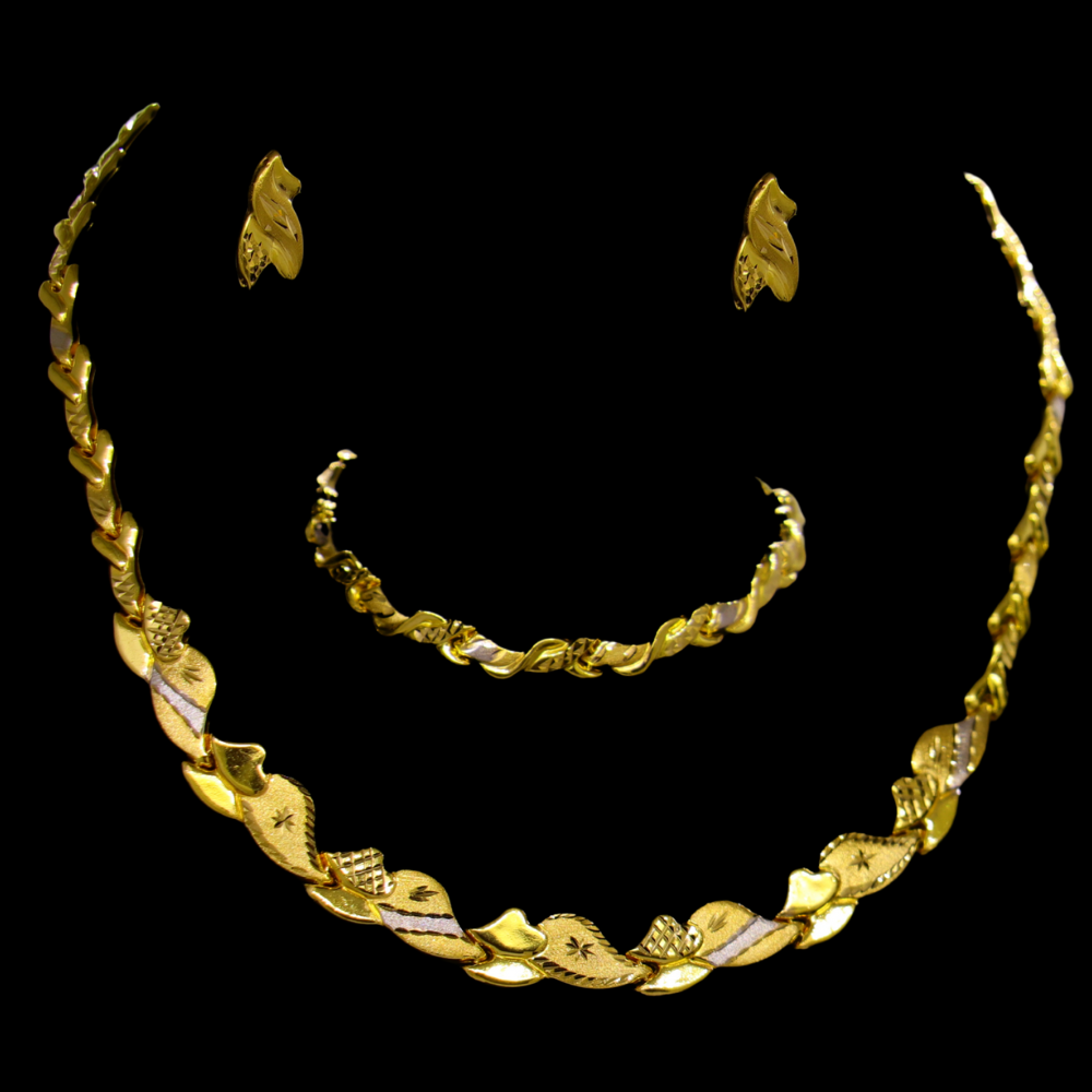 21K Gold Necklace Set 21K Gold Necklace Set