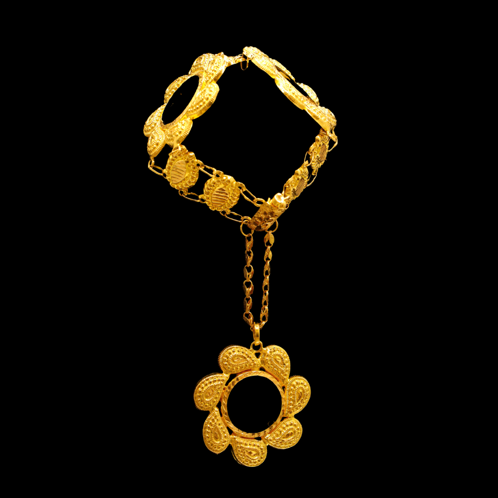 21K Gold Hand Bracelet