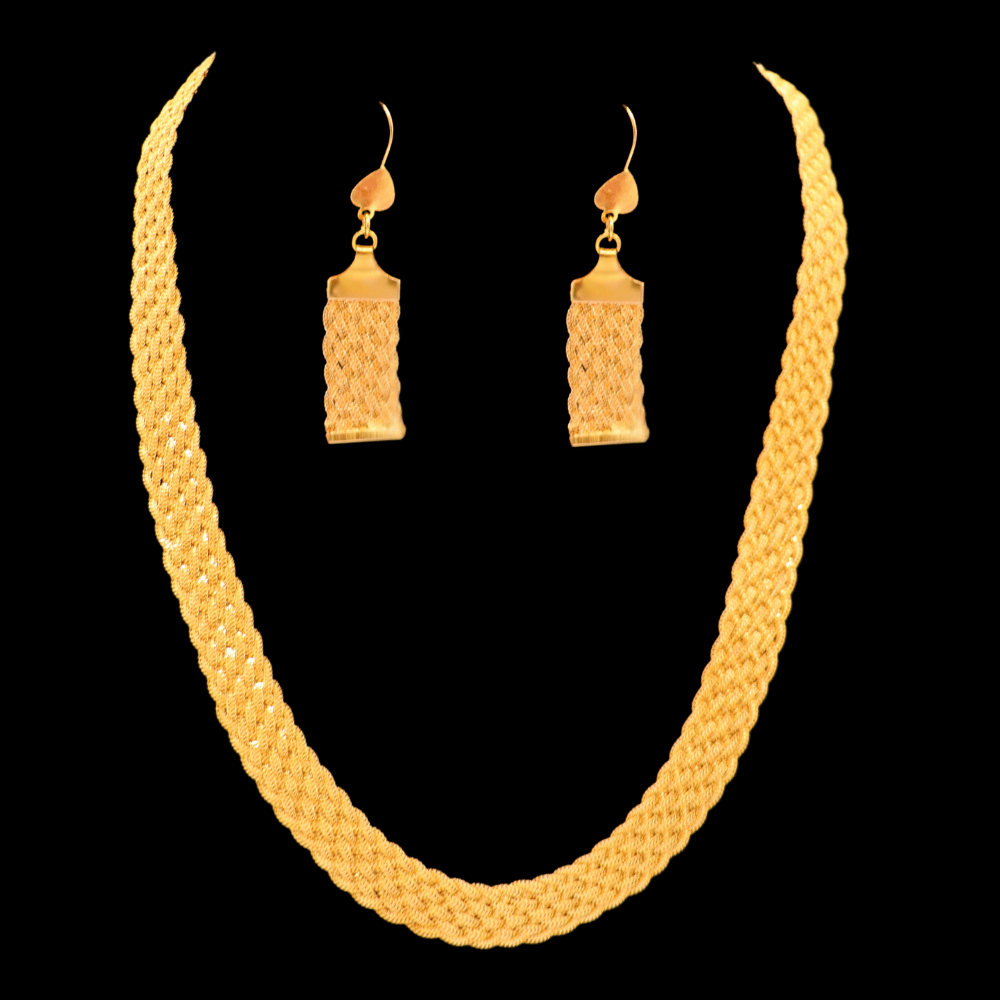 18K Gold Necklace Set   
