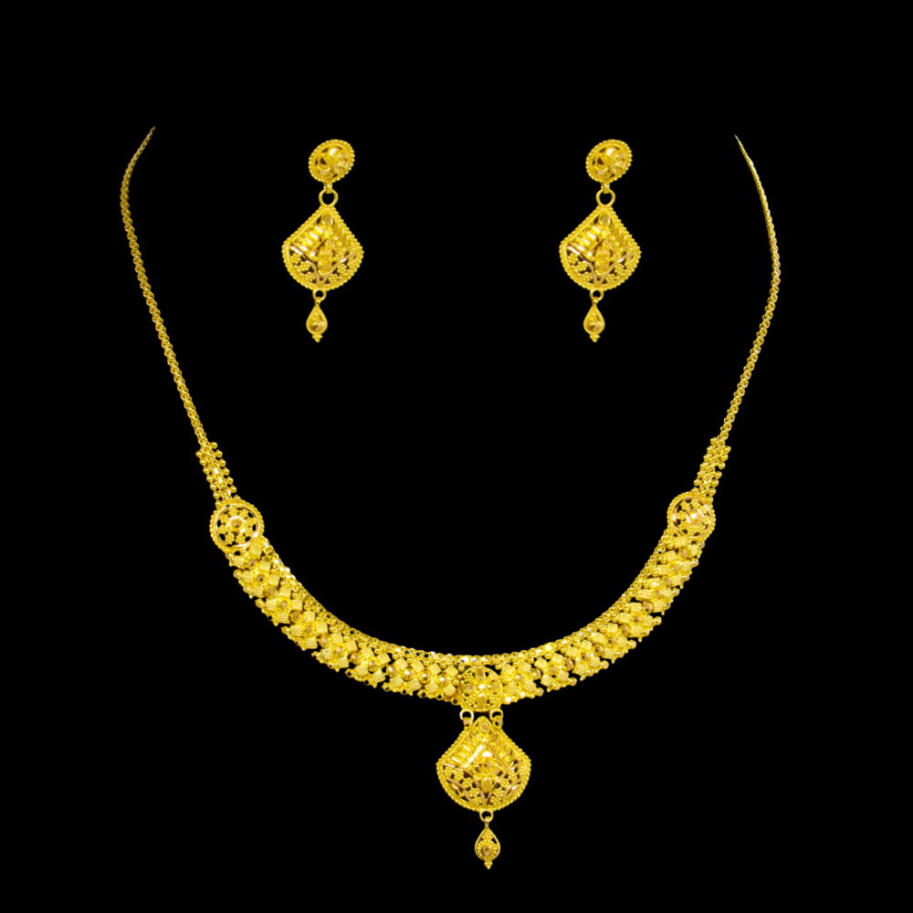 22K Gold Necklace Set