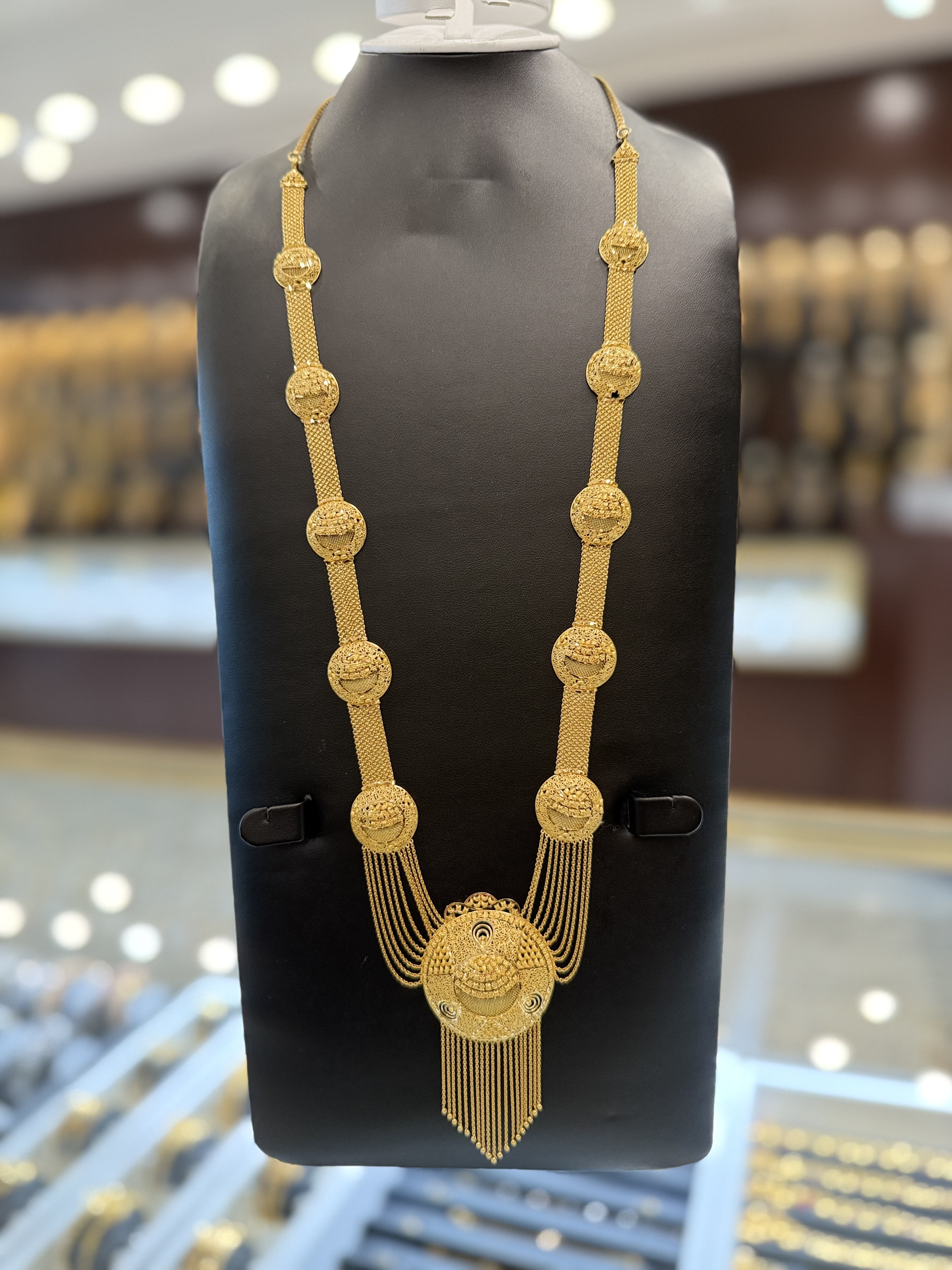 21K Gold Necklace Set  