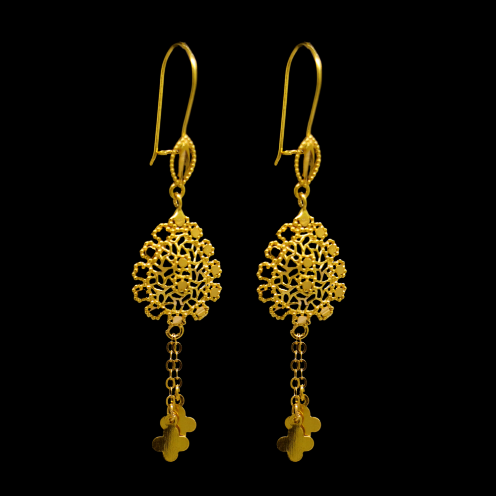 21K Gold Earrings