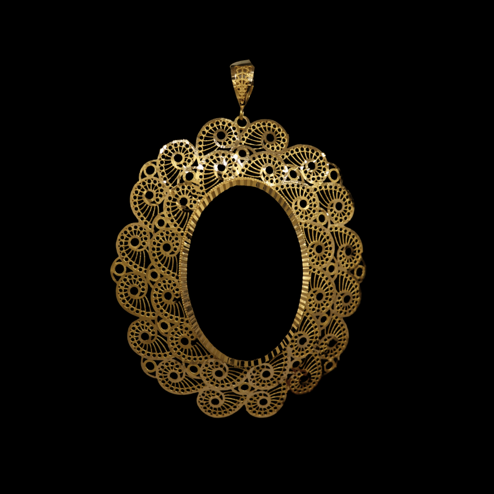 21K Gold Ounce Frame 