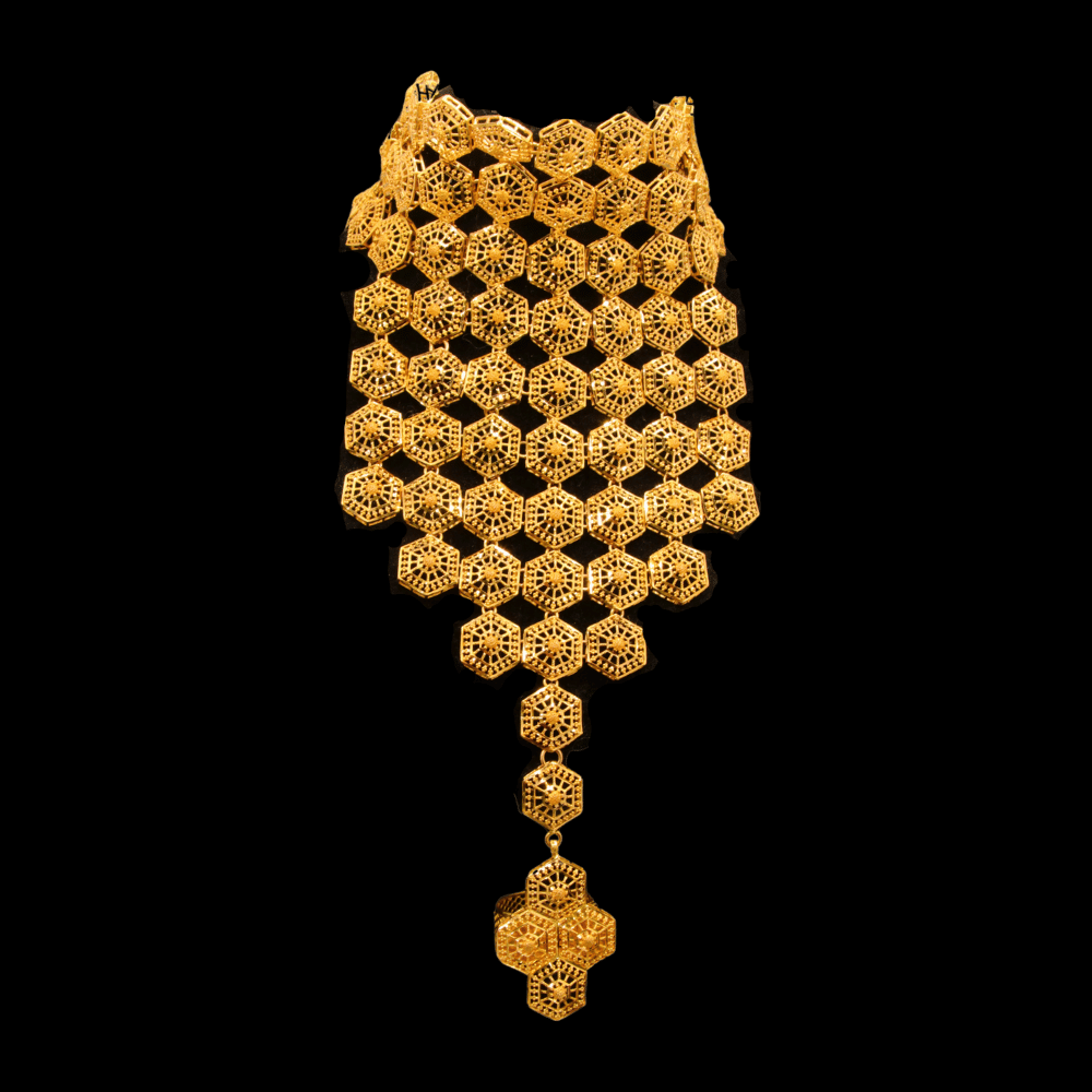 21K Gold Hand Bracelet 