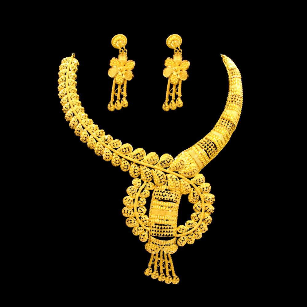 22K Gold Necklace Set
