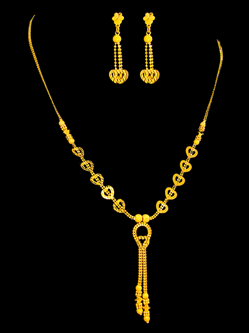 22K Gold Necklace Set