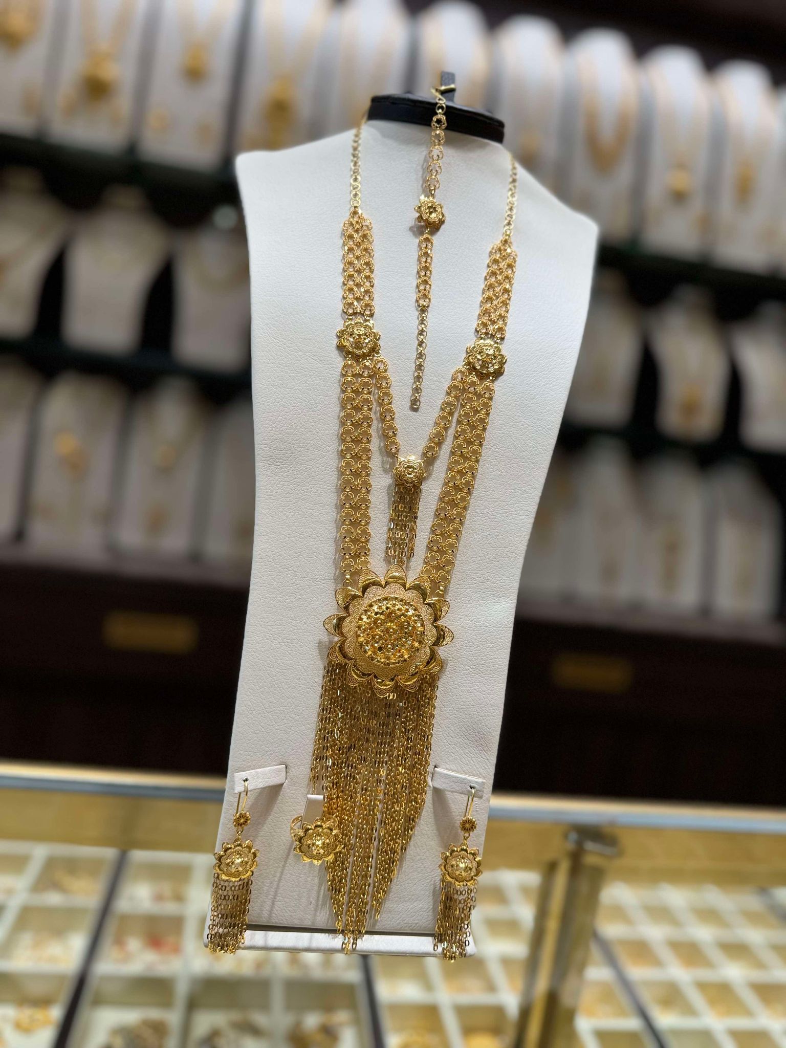 21K Gold Necklace Set 