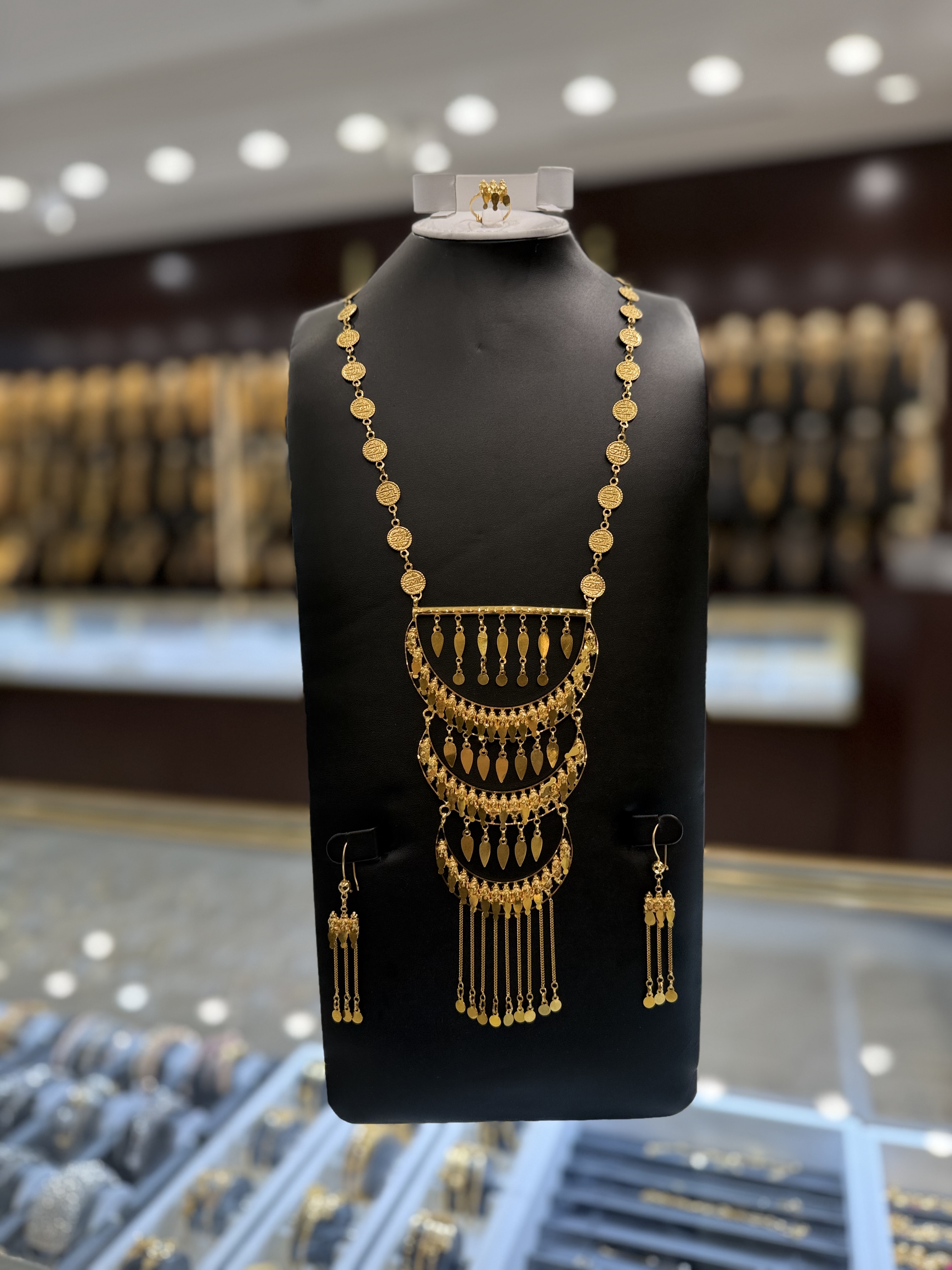 21K Gold Necklace Set 