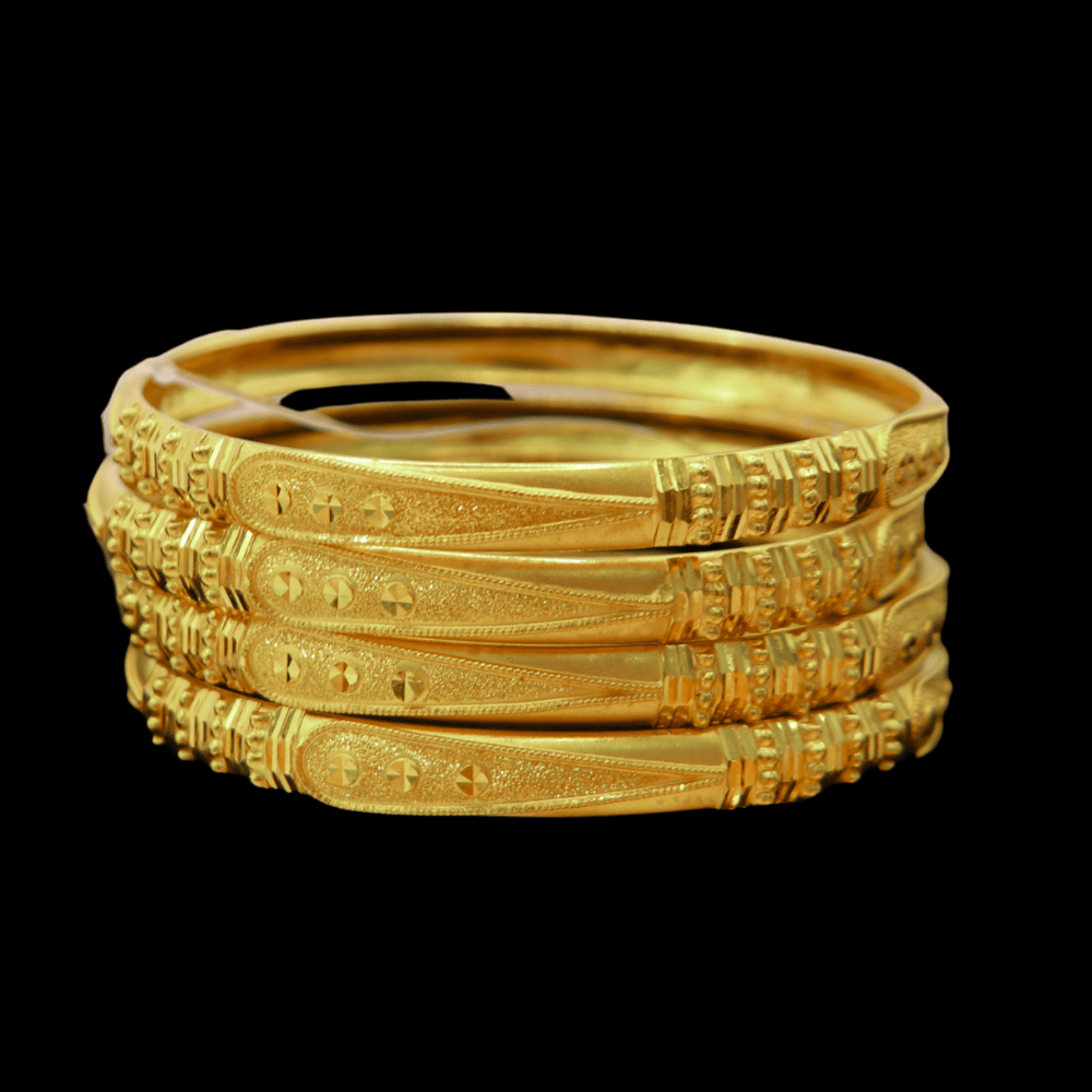 22k Gold Bangle Set (L)   