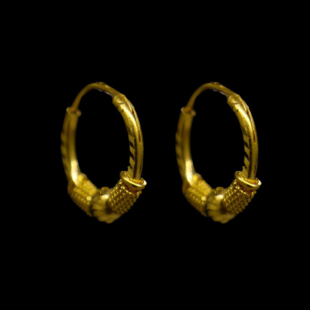 21K Gold Earrings 