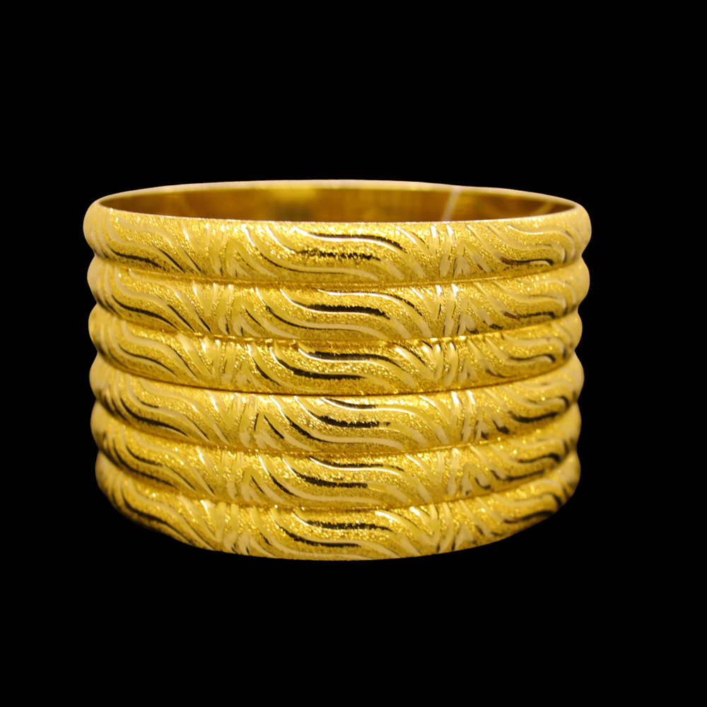 21K Gold Bangle Set (XL)