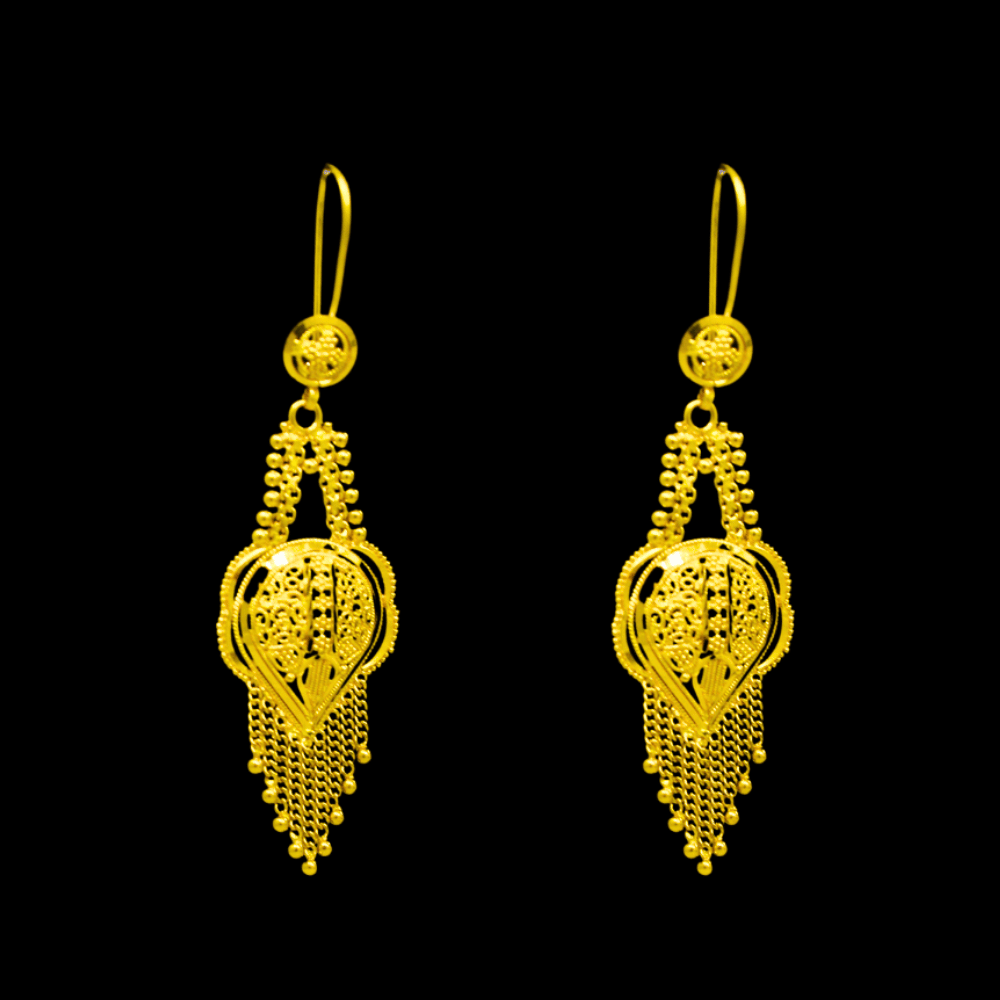 21K Gold Earrings 