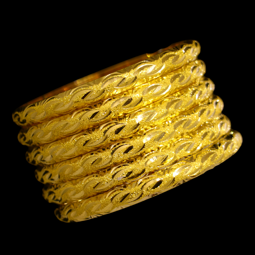 21K Gold Bangle Set (S)