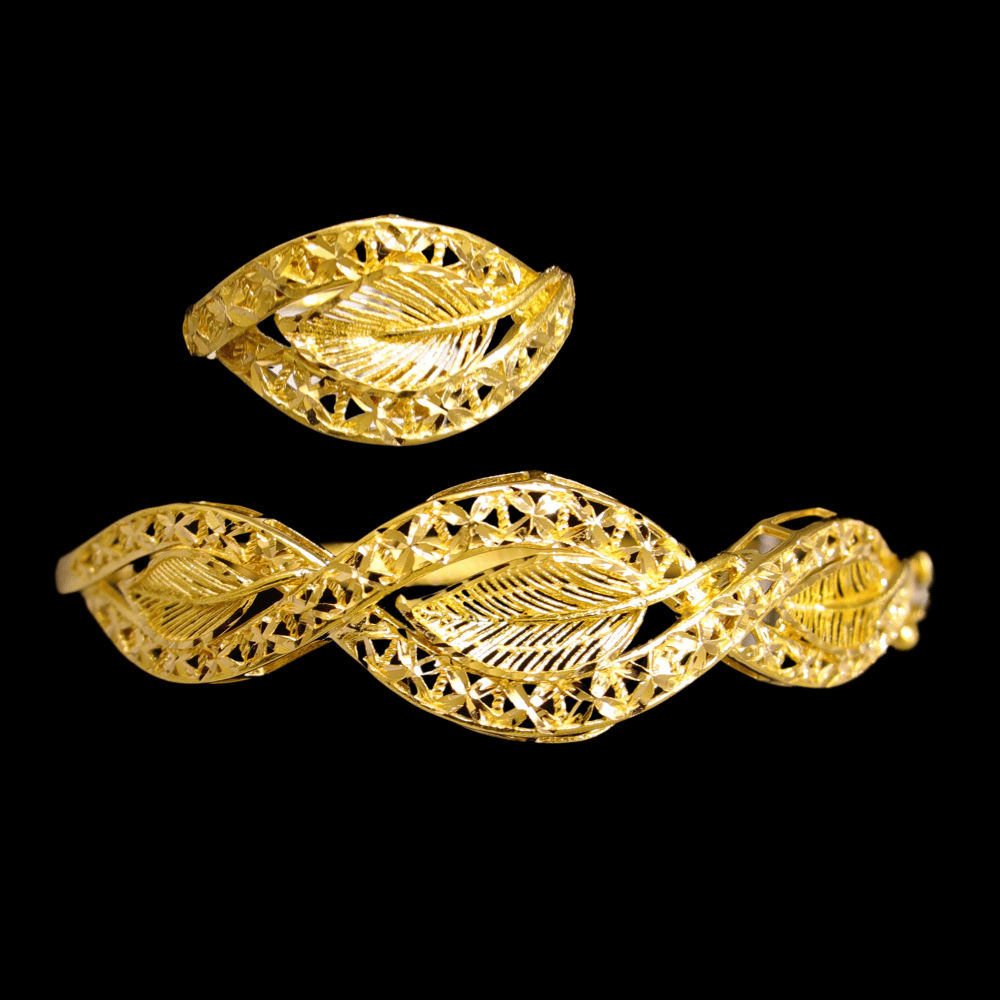 21K Gold Bangle Ring  