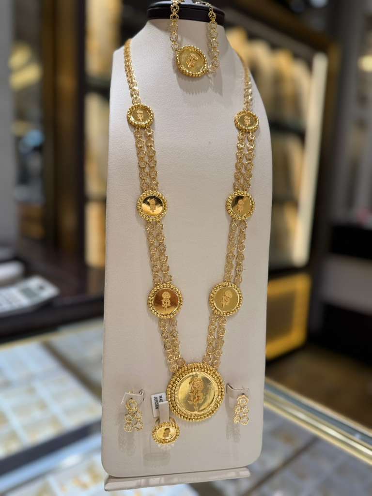 21K Gold Necklace Set   