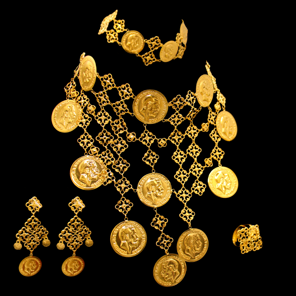 21K Gold Necklace Set