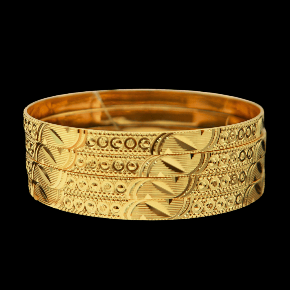22K Gold Bangle Set (S)   