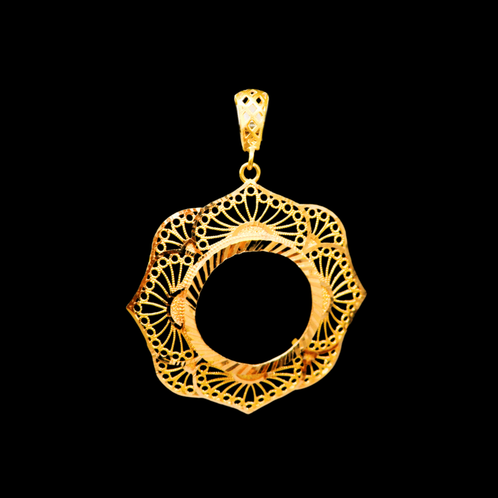 21K Gold Coin Frame    