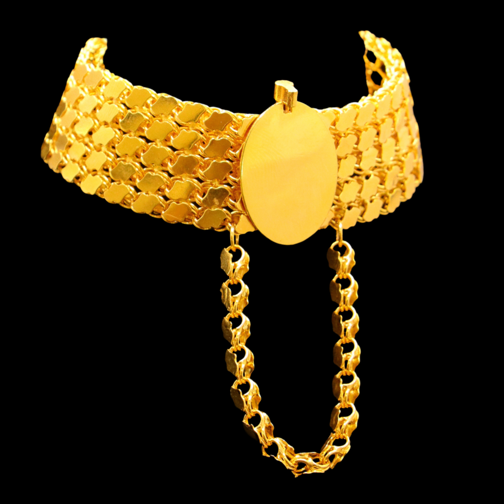 21K Gold Hand Bracelet