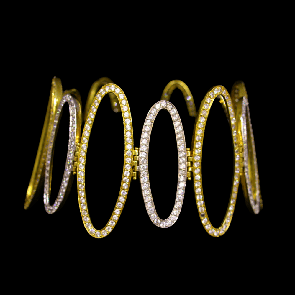 18K Gold Bangle  Bracelet  