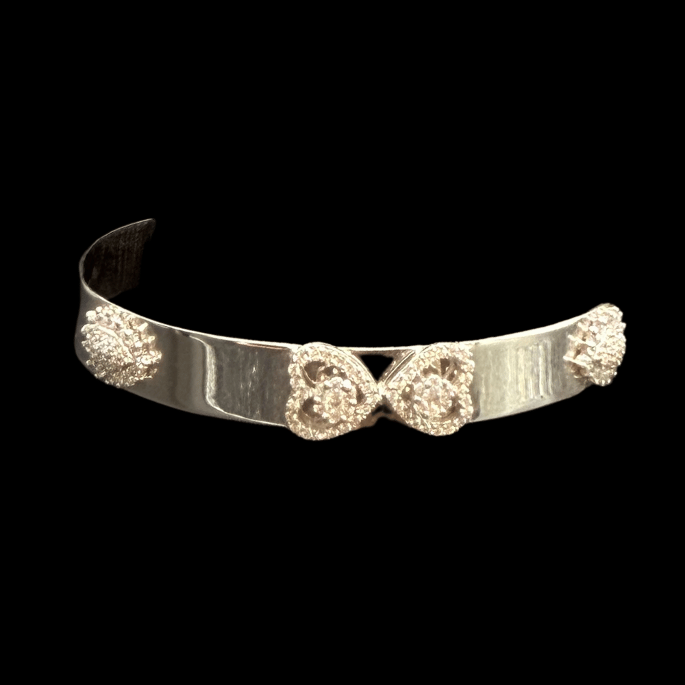 18K White Gold Bangle Bracelet