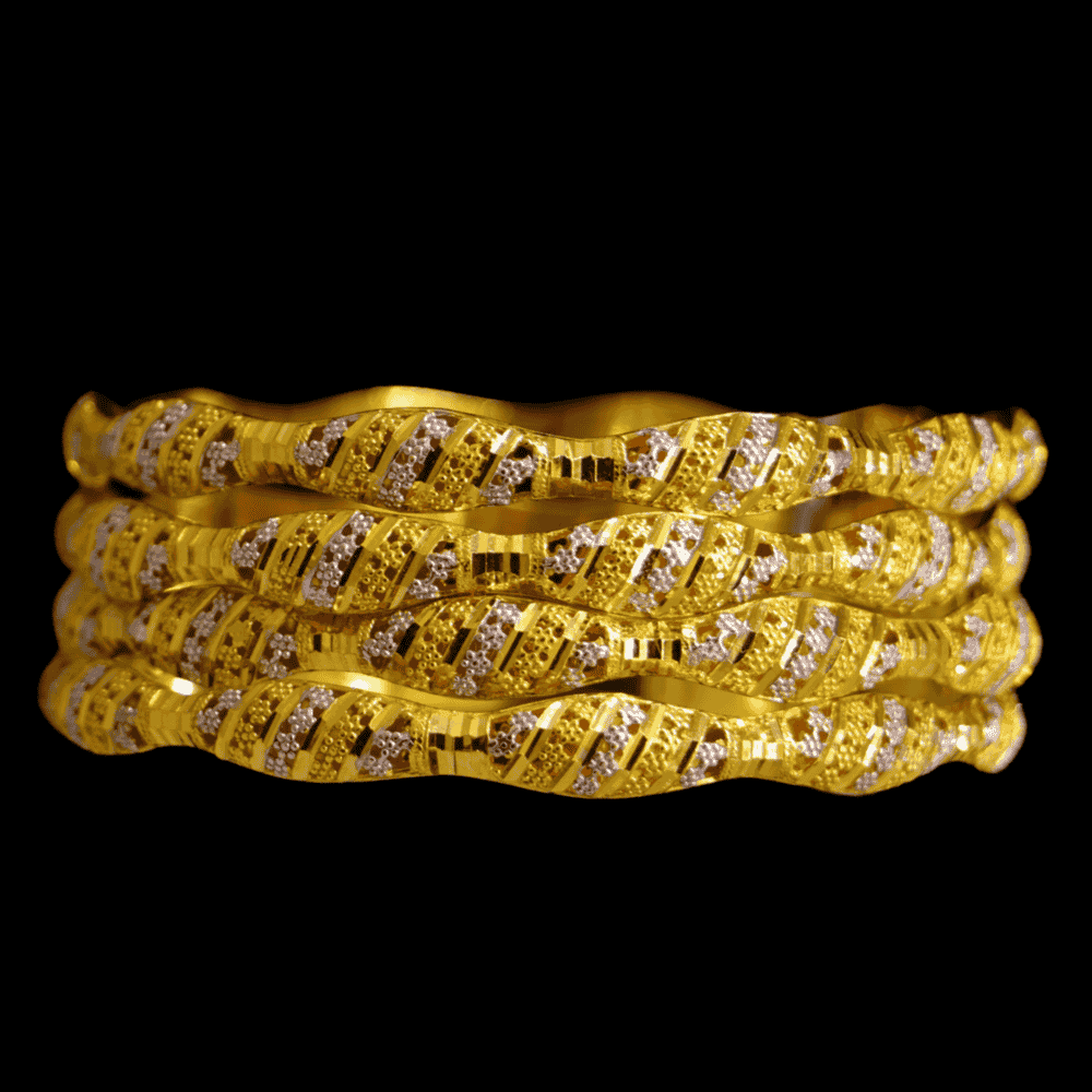21K Gold Bangle Set (M)