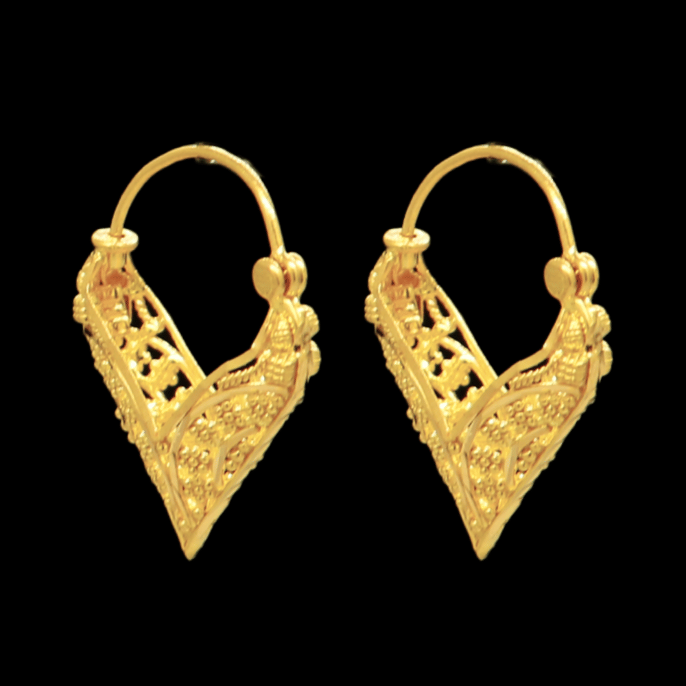 22K Gold Earrings 