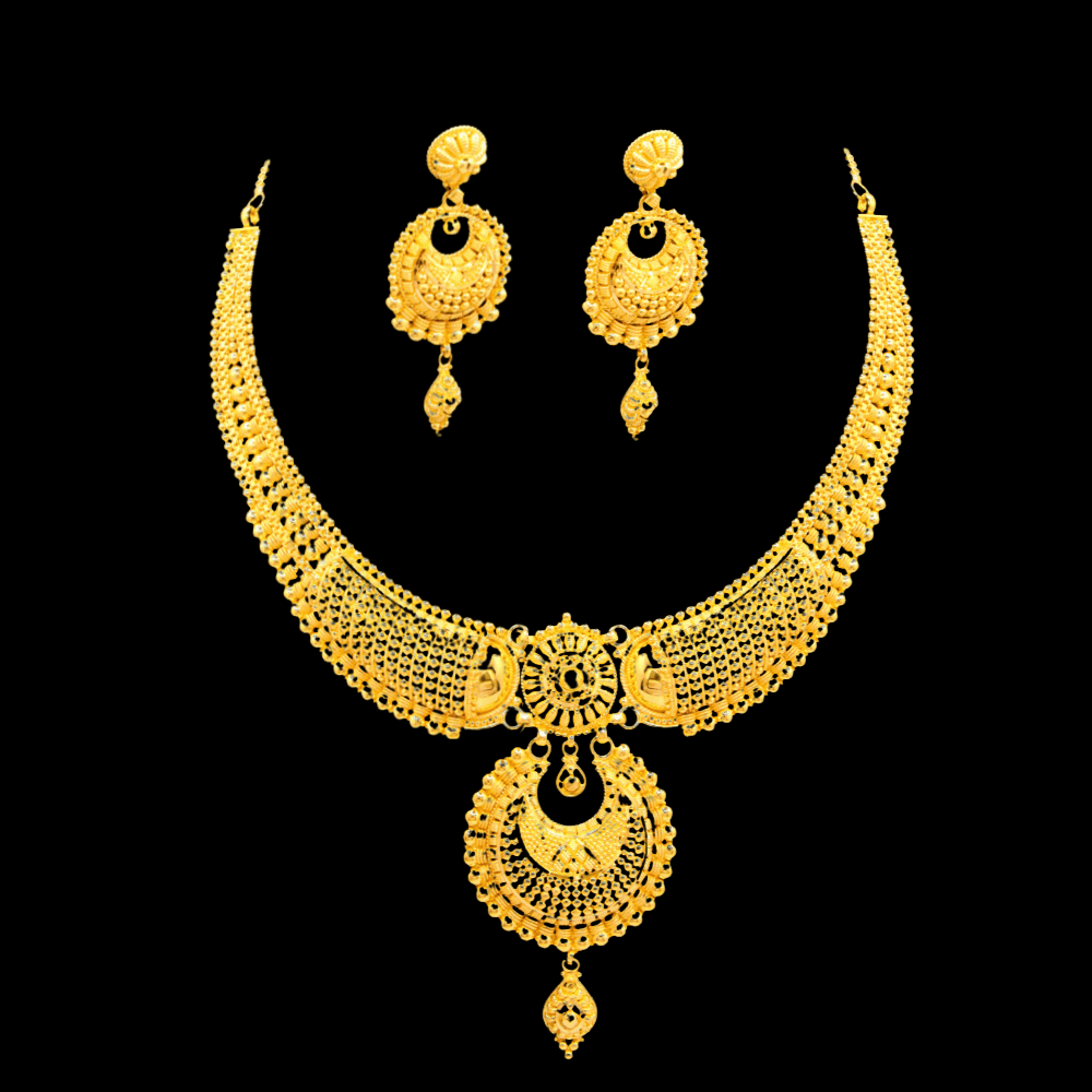 22K Gold Necklace Set