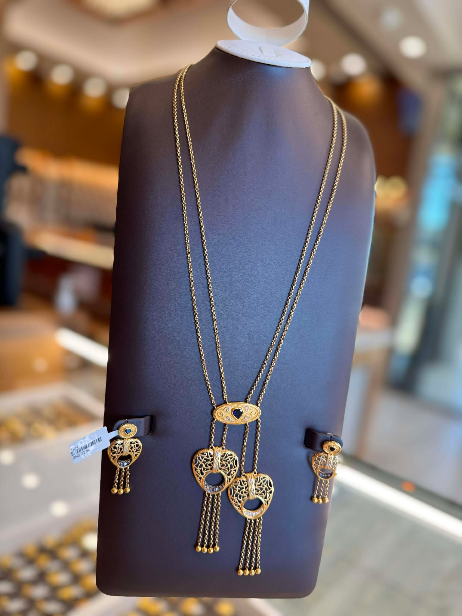 21K Gold Necklace Set 