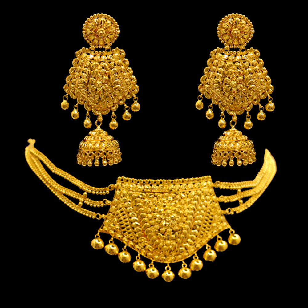 22K Gold Necklace Set