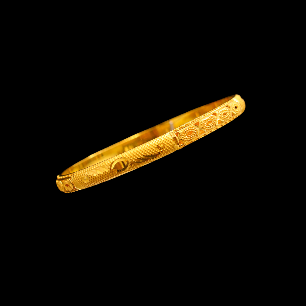 21K Gold Bangle Set OF 1 (S)
