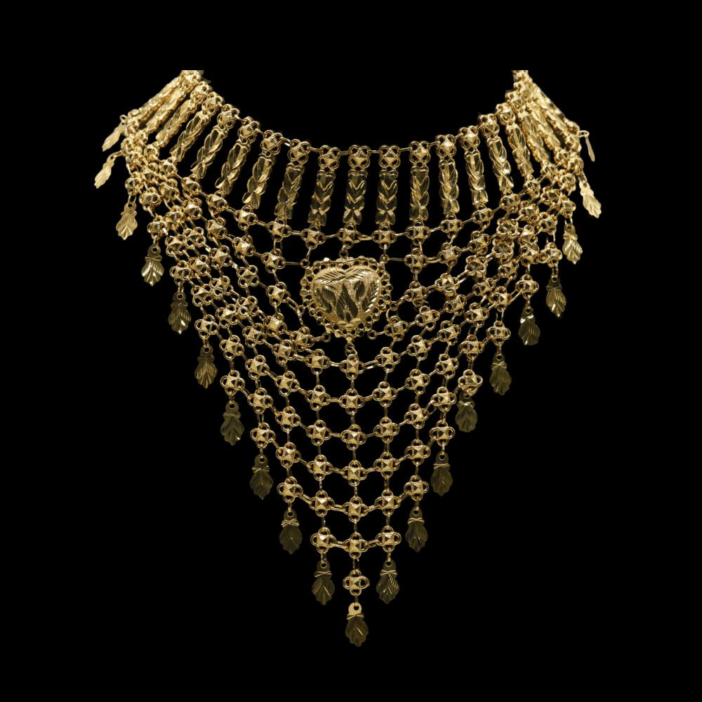 21K Gold Choker Necklace 