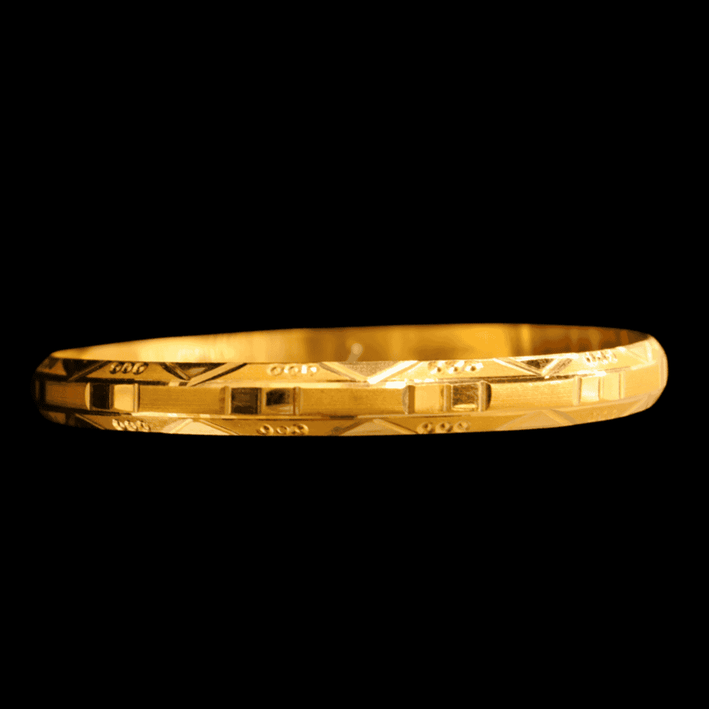 21K Gold Bangle Set OF 1 (L) 