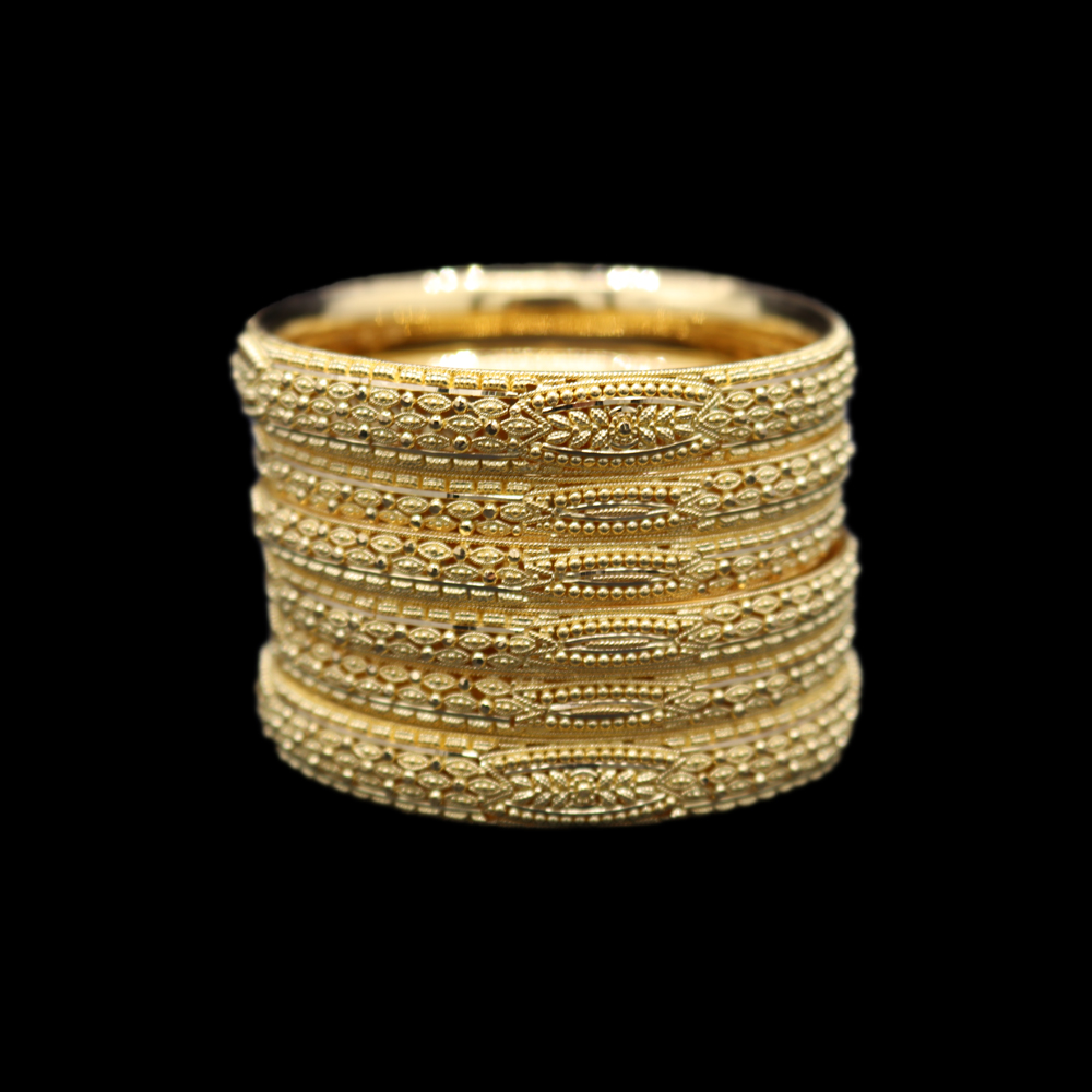 22K Gold Bangle Set (XS)
