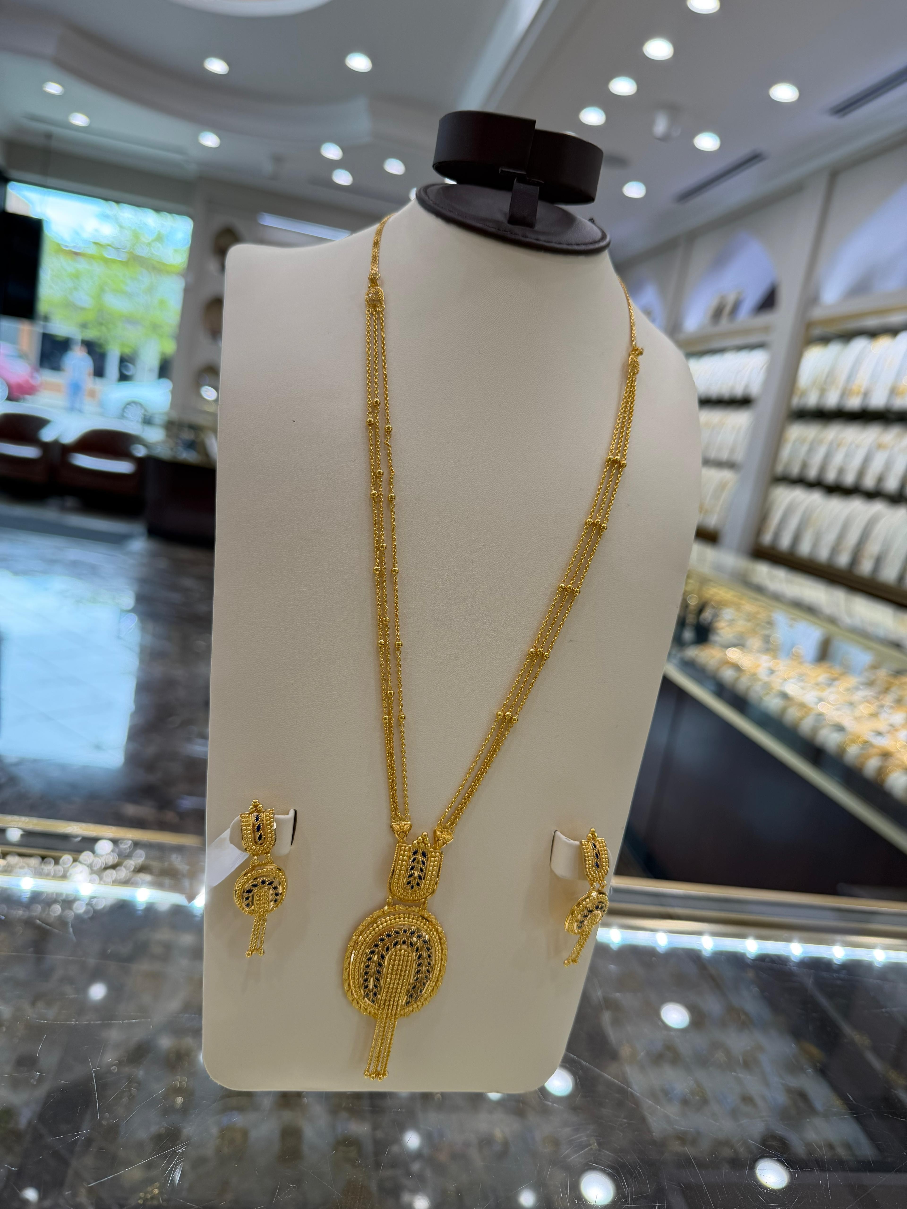 22K Gold Necklace Set 