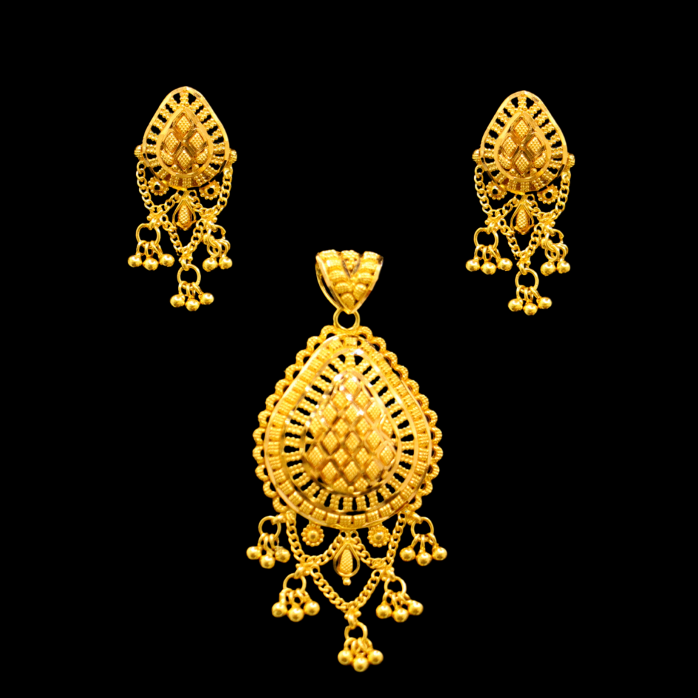 22K Gold Pendant Set
