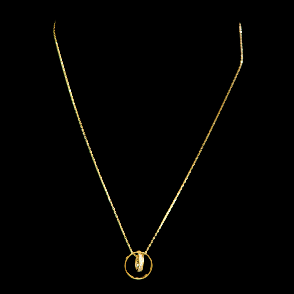 18K Short Gold Necklace - SW33743 - Yasini Jewelers