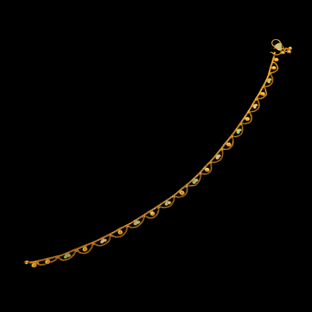 22K Gold Anklet 