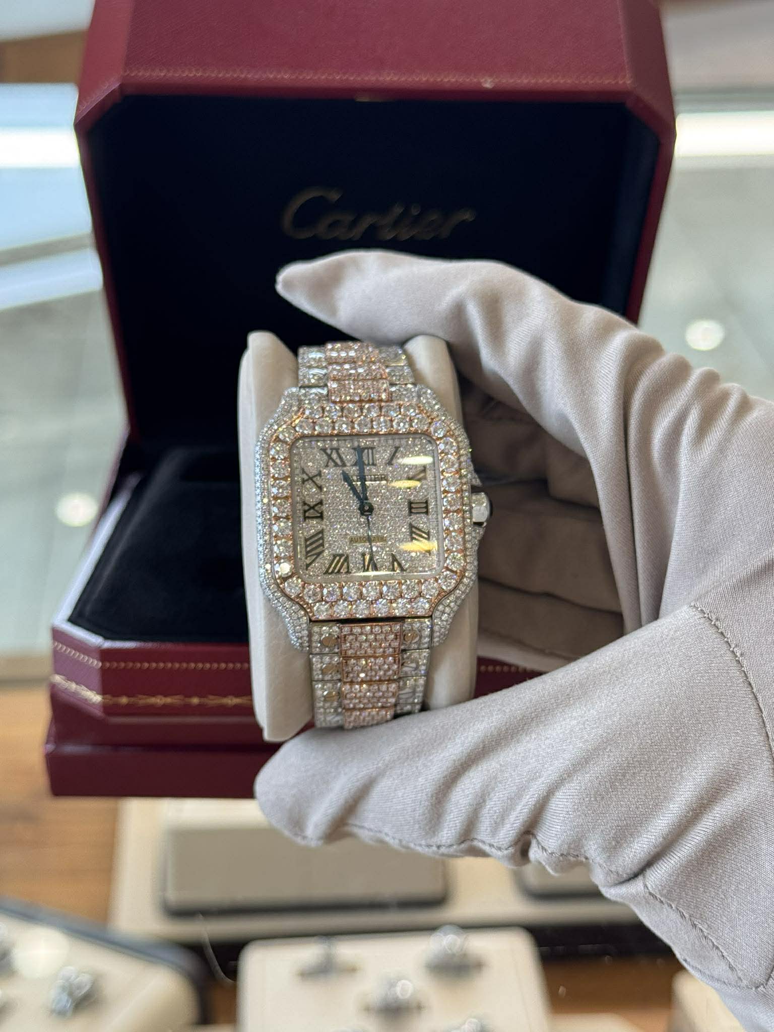 Cartier Iced Out Watch