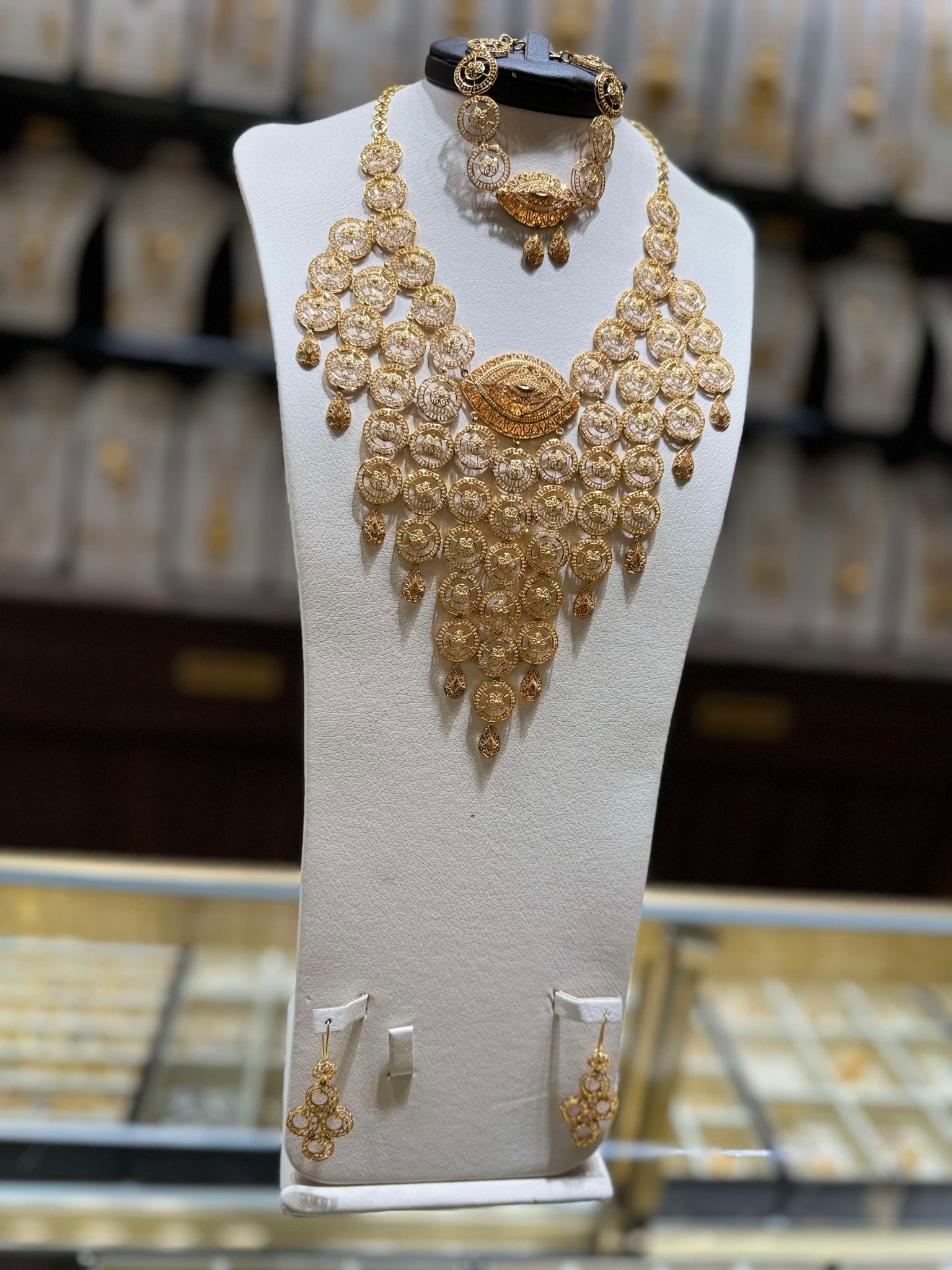 21K Gold Necklace Set 