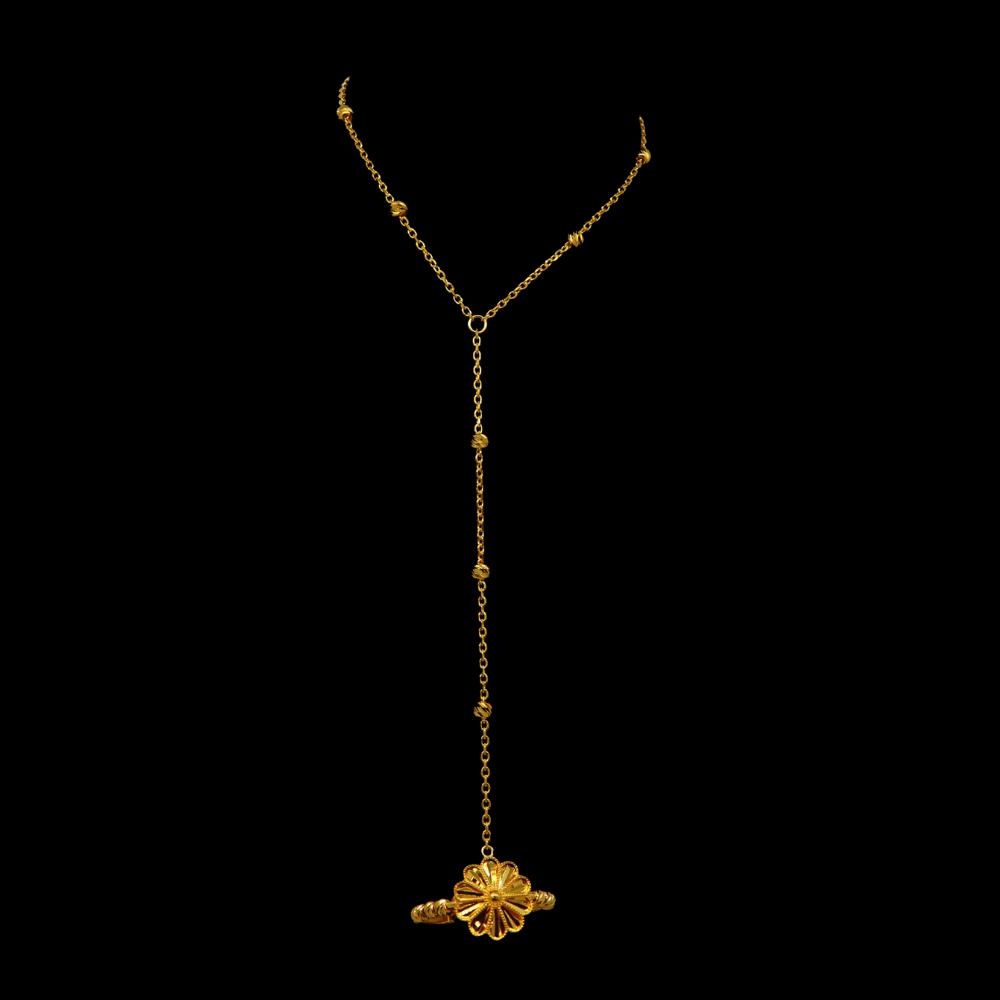 21K Gold Hand Bracelet      