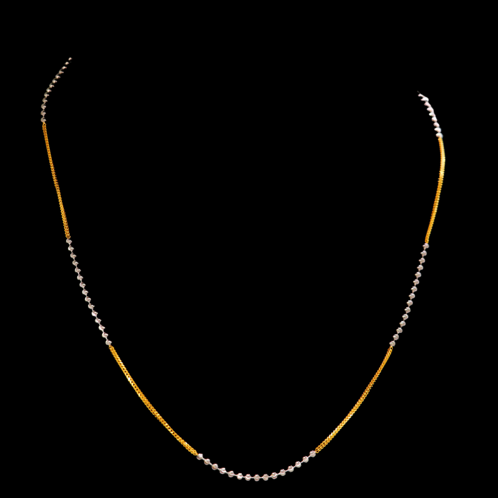 22K Short Gold Necklace - SW33670 - Yasini Jewelers