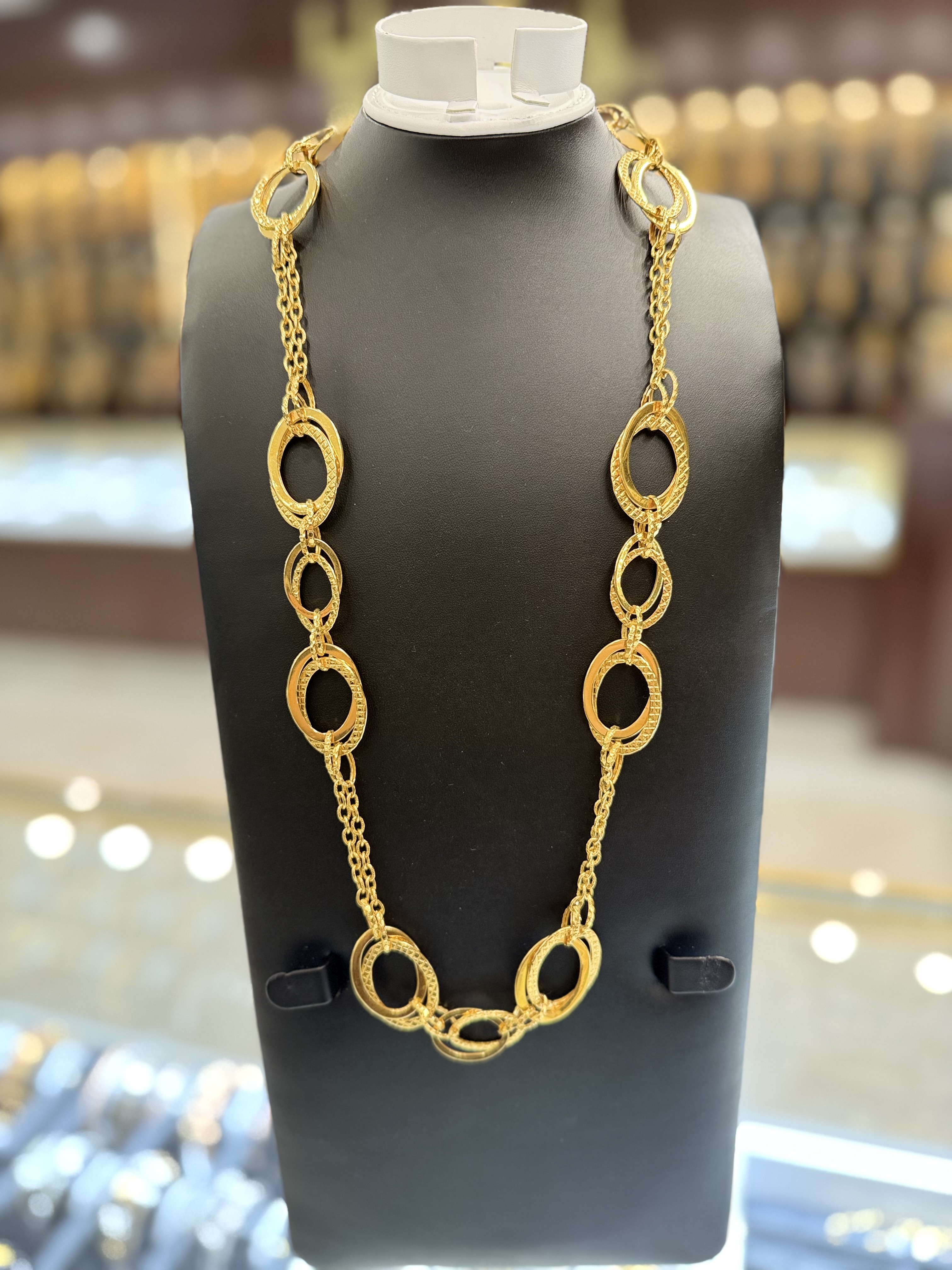 21K Gold Necklace Set 
